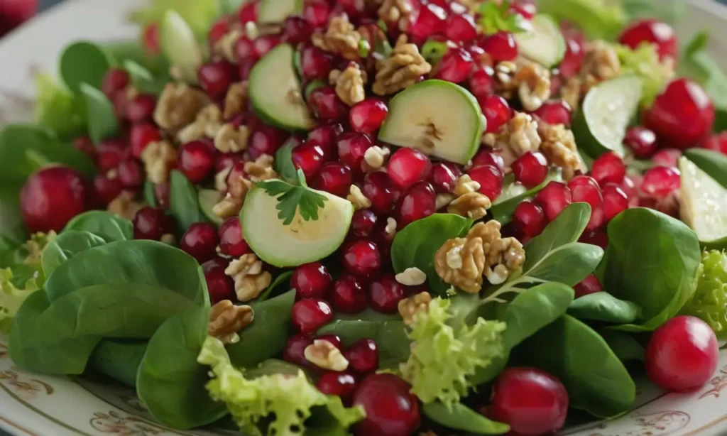ENSALADA DE VERDURAS MIXTAS DE GRANADA Y NUECES