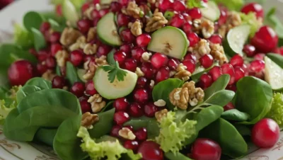 ENSALADA DE VERDURAS MIXTAS DE GRANADA Y NUECES