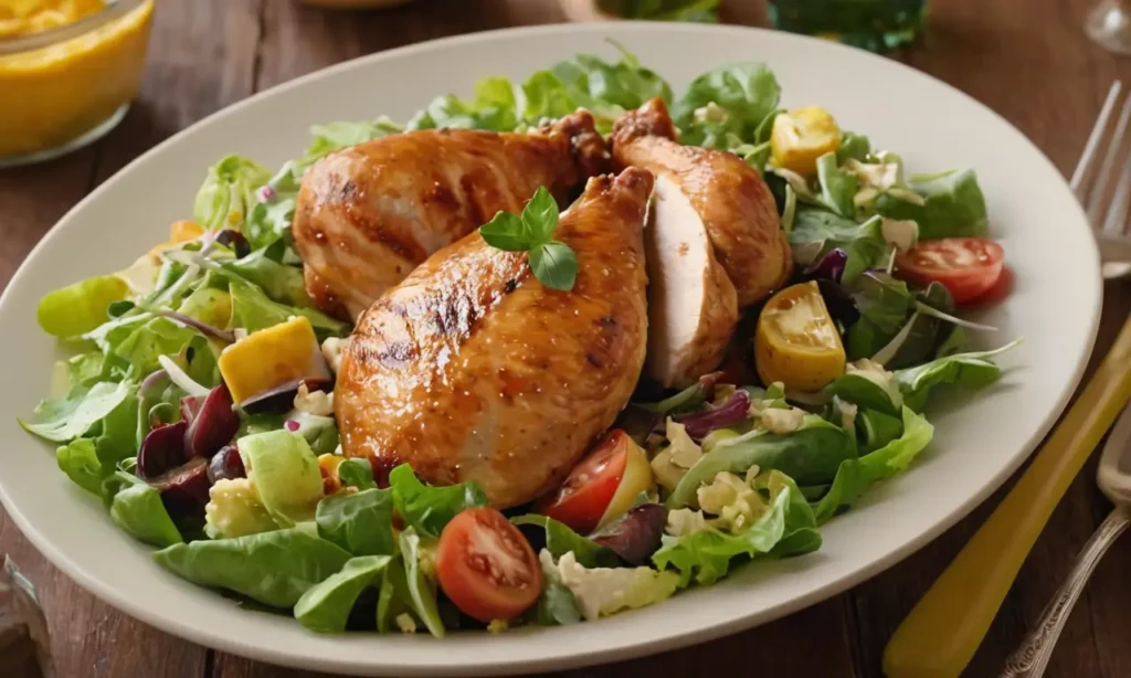 Ensalada cremosa de pollo BBQ