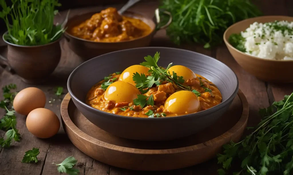 Ensalada de huevo al curry
