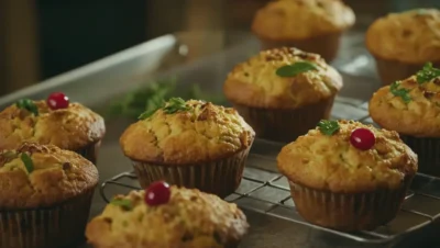 Muffins de pastel de carne