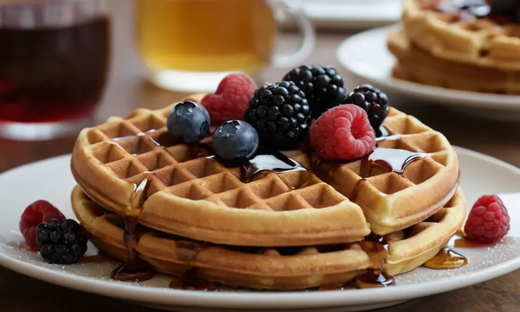Waffles crujientes sin cereales