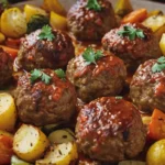 Albóndigas verduras al horno: fáciles & saludables