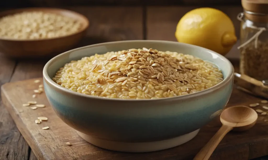avena al horno con limón