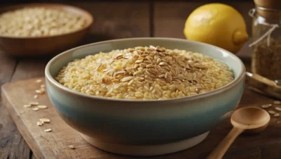 avena al horno con limón
