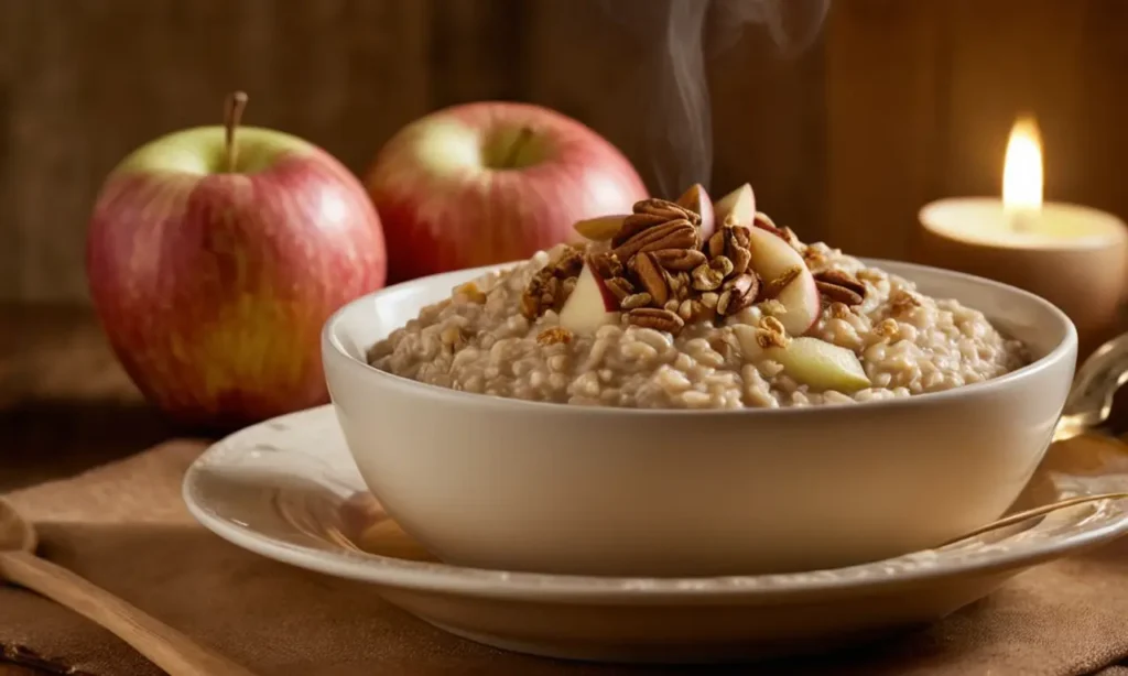 avena al horno con manzana canela