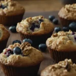 Barras para muffins de arándanos plátano y nueces sin gluten: Recetas deliciosas
