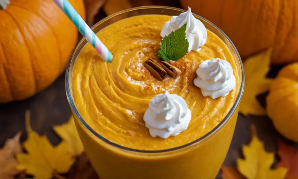 batido de proteína de pastel de calabaza