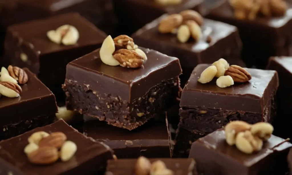 bocaditos de mezcla de frutos secos de chocolate amargo
