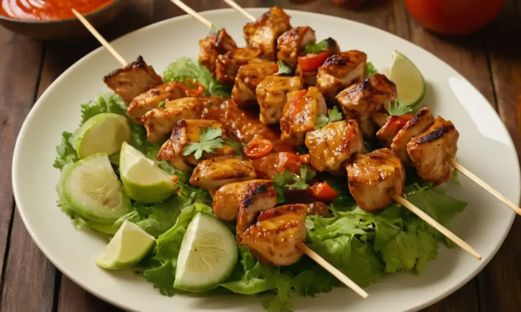 brochetas de pollo tikka masala