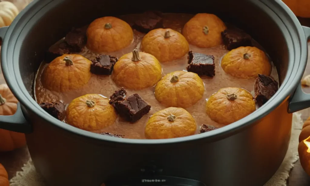 brownies de calabaza olla cocción lenta