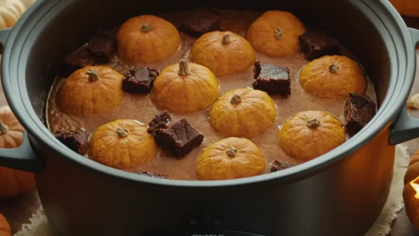 brownies de calabaza olla cocción lenta