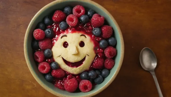 crujiente de bayas sin cereales