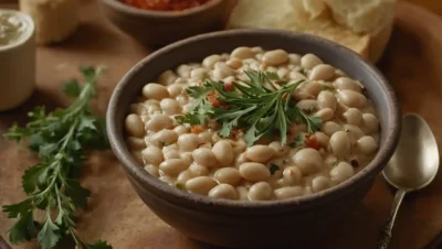 dip de frijoles blancos toscanos