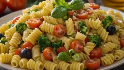 ensalada de pasta italiana picante sin gluten