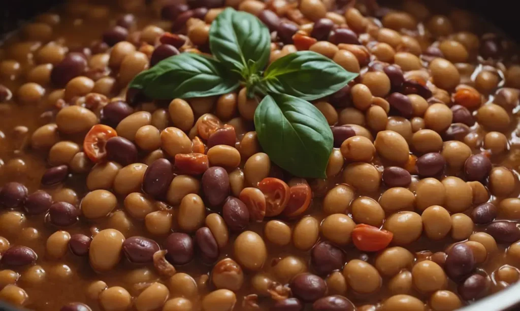 frijoles horneados instantáneos