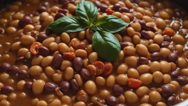 frijoles horneados instantáneos