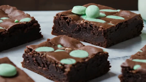 galletas brownie de menta