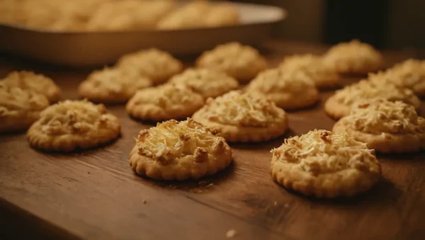 galletas de ajo y queso cheddar sin gluten