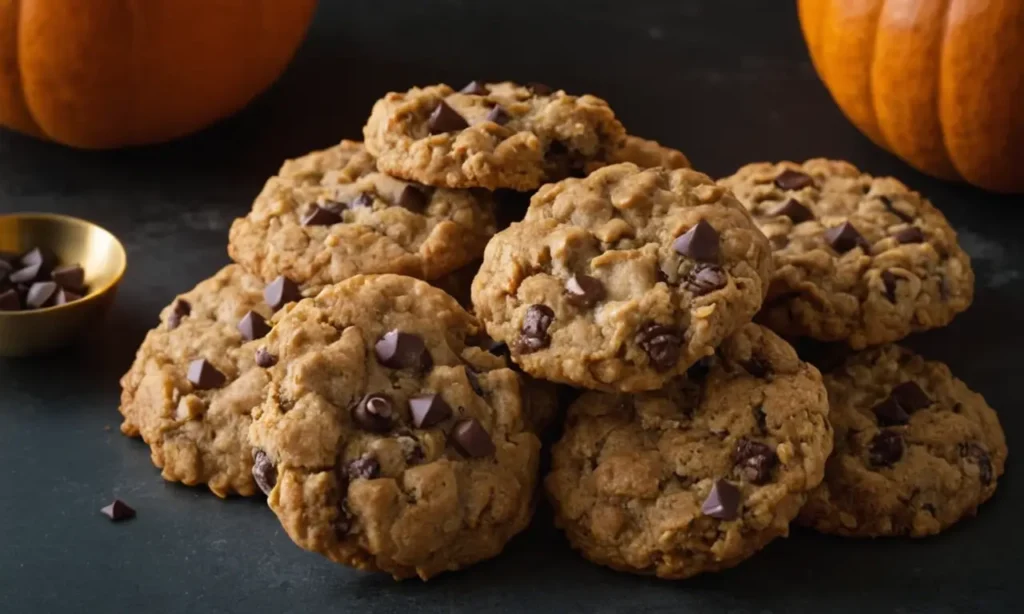 galletas de avena calabaza chispas chocolate