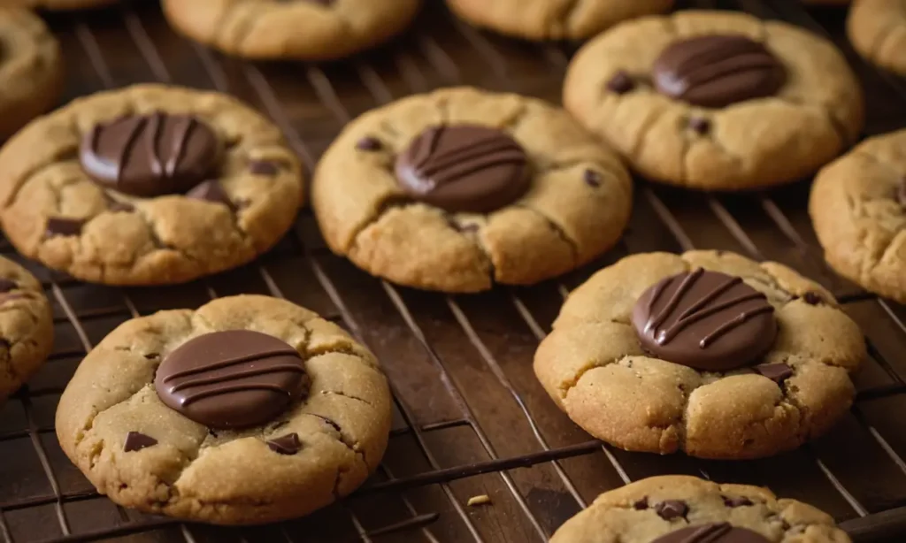 galletas de mantequilla de mani bañadas en chocolate