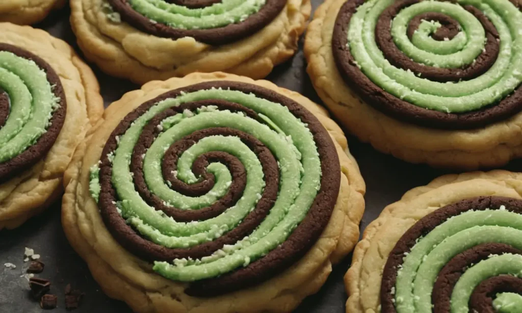 galletas de menta y doble chocolate