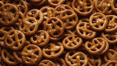 galletas pretzel chispas chocolate mantequilla de mani