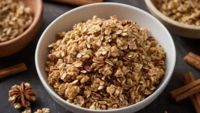 granola de pan de jengibre sin cereales