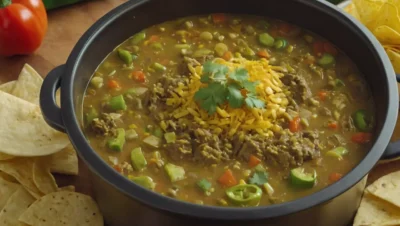 guiso de chile verde vegana