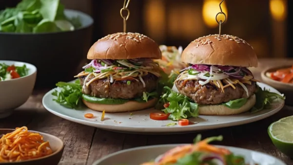 hamburguesas de cerdo