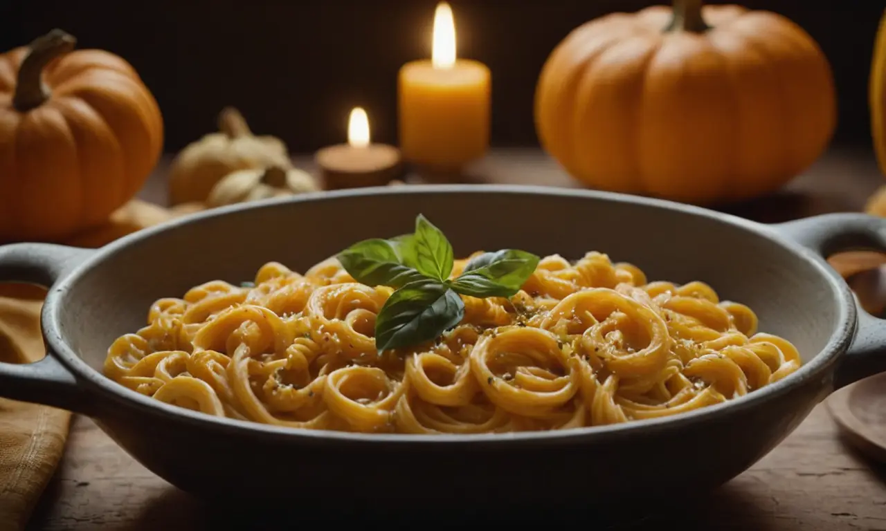 Una celebración de otoño con calabaza