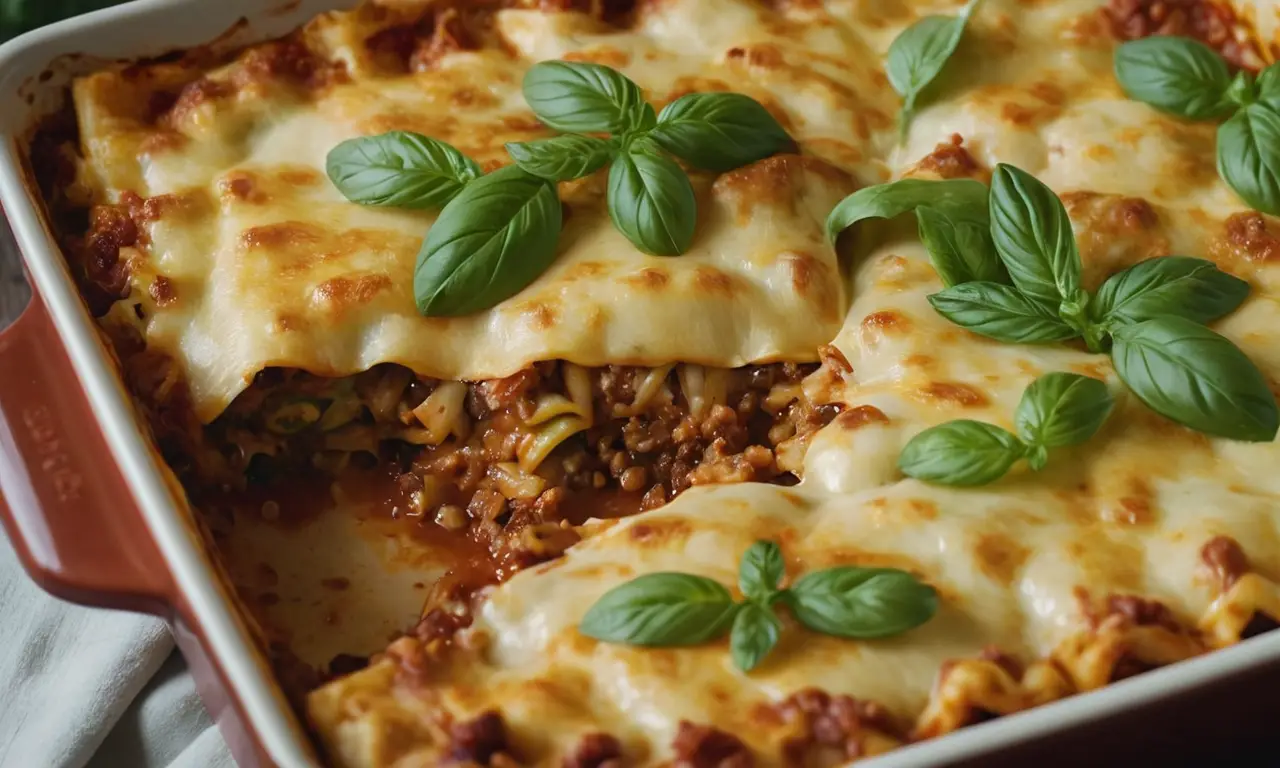 Receta fácil y deliciosa de la lasagna con calabacín