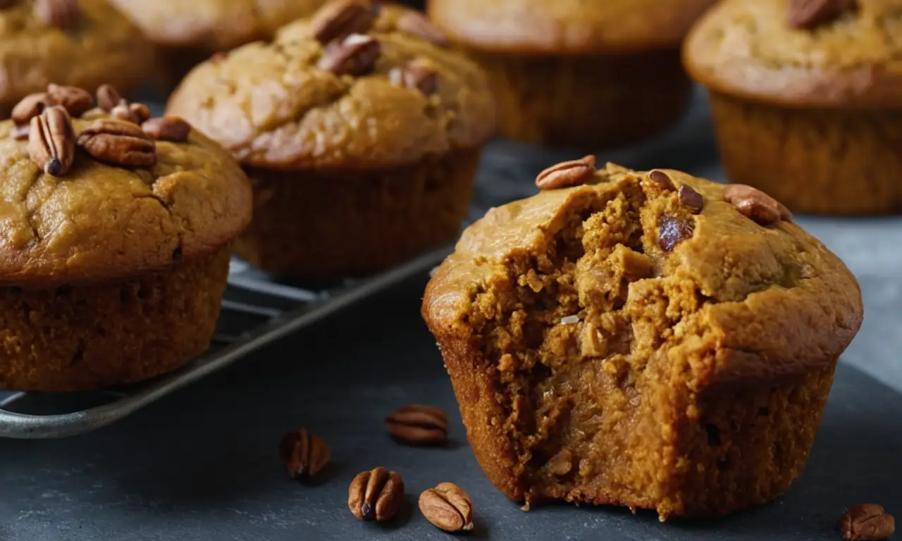 Muffins de calabaza nutritivos, sabrosos y rápidos