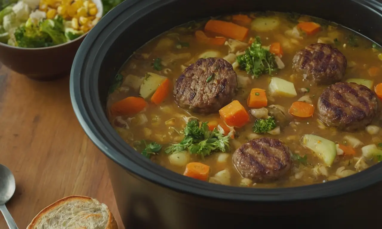 Se trata de una deliciosa sopa hecha en olla de cocción lenta