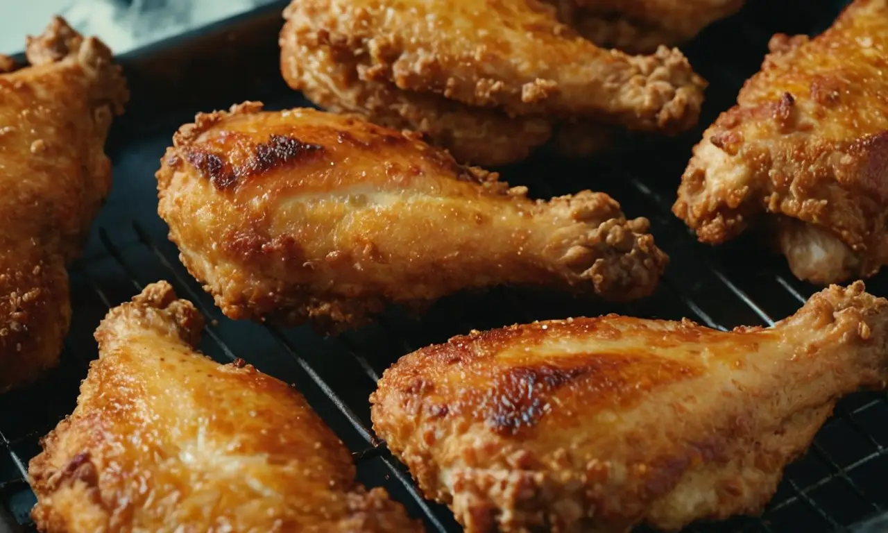 Alas, pollo crujiente y delicioso. 😜