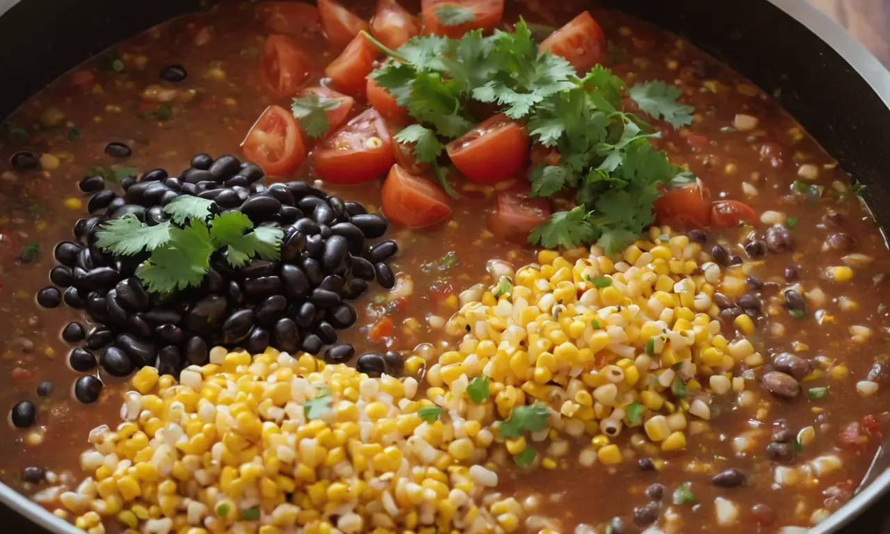 Salsa deliciosa en proceso