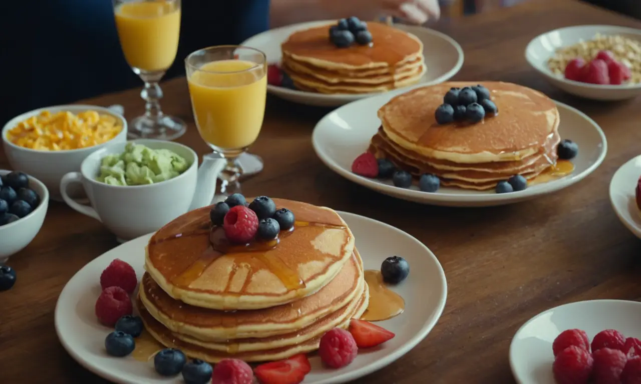 Panqueques coloridos deleitan a todos con variedad