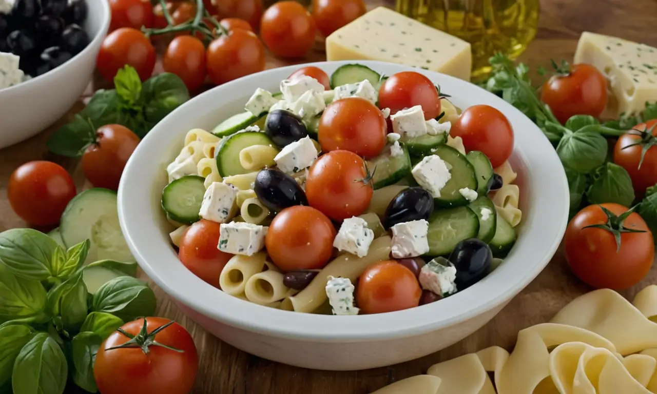 Ingredientes para ensalada griega