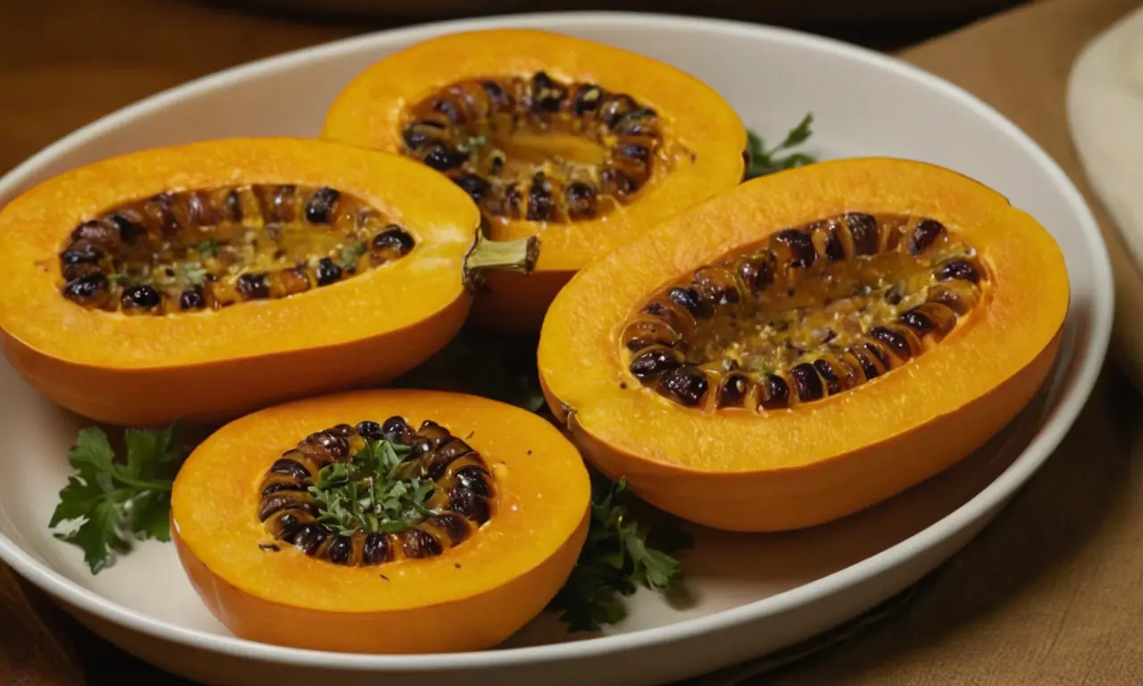 Calabaza delicata asada fácil y delicioso