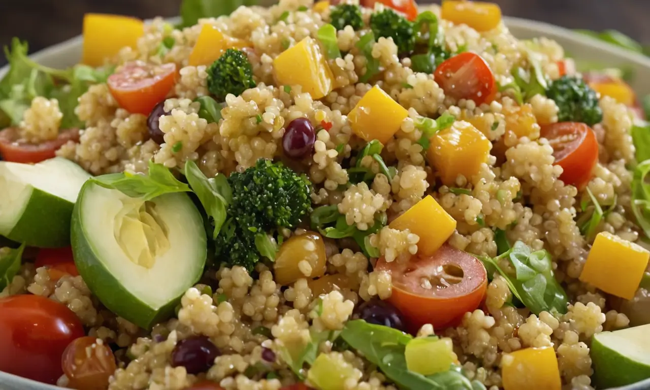 Ensalada de quinoa fresca y deliciosa