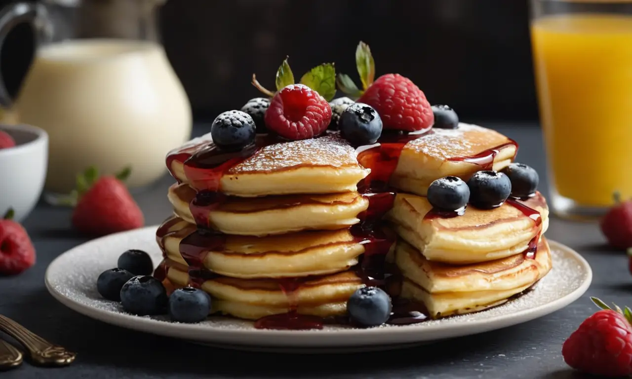 Un desayuno delicioso y feliz