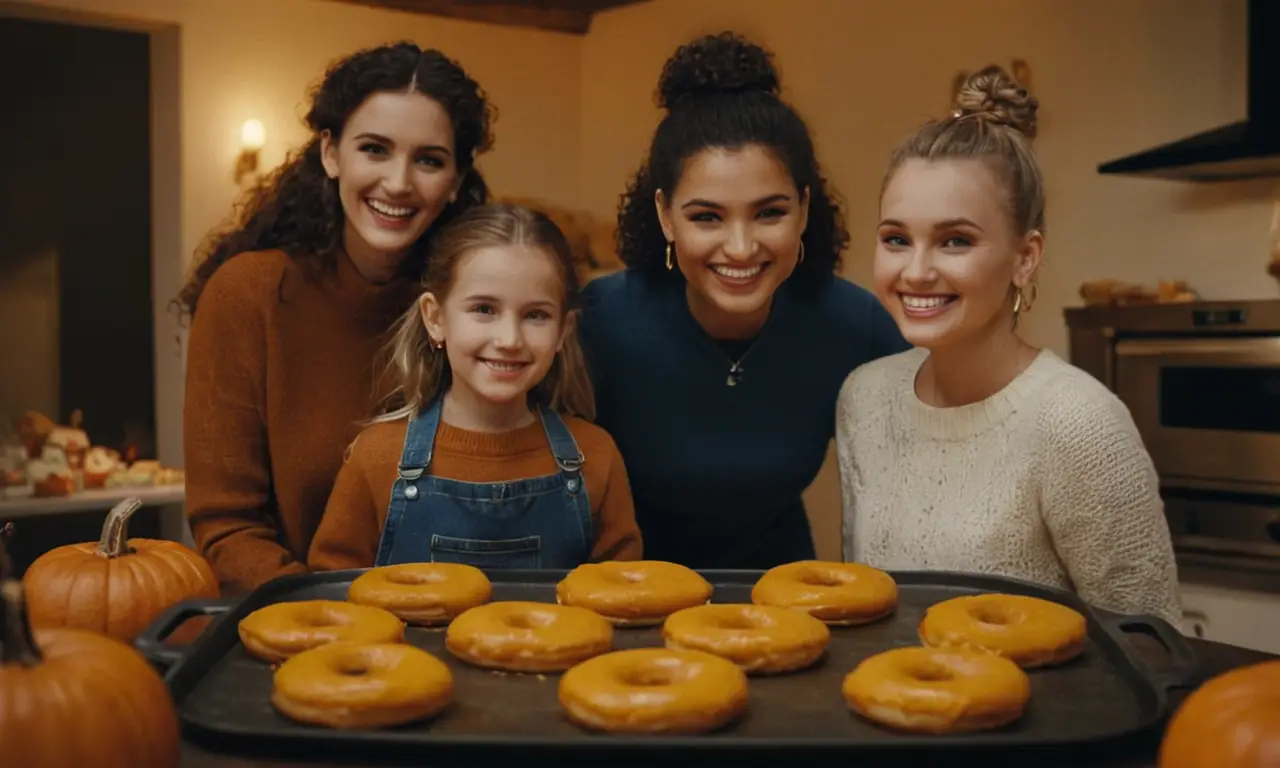 Donuts de calabaza y felicidad en el horno