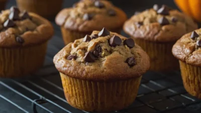 muffins de calabacin con chispas de chocolate sin gluten