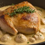 Muslos de pollo con tomillo y Dijon en olla de cocción lenta: Receta Fácil