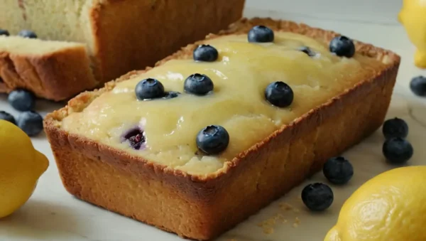 pan de limon y arándanos sin gluten