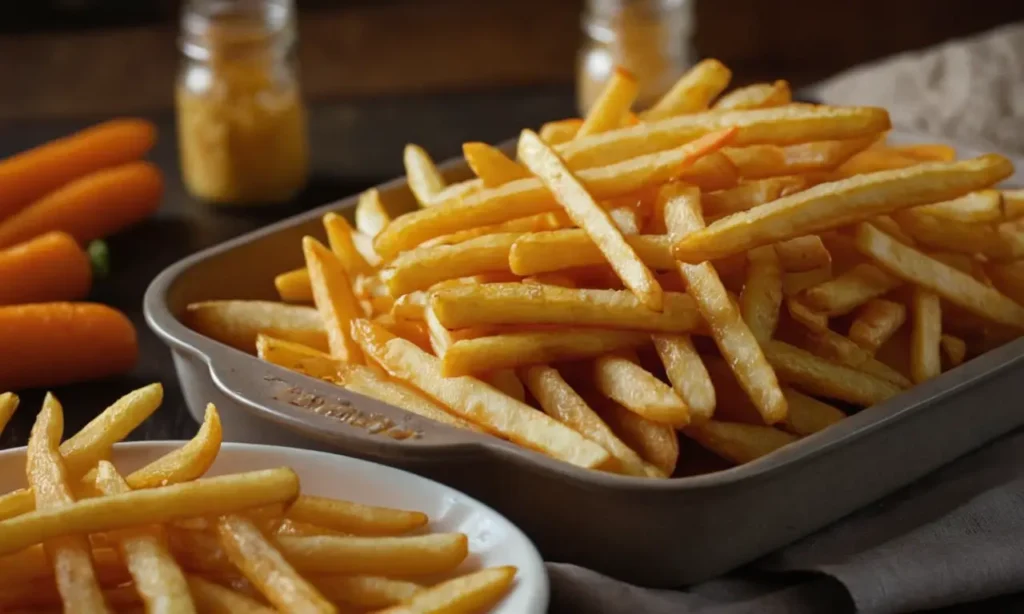 papas fritas con zanahoria al horno
