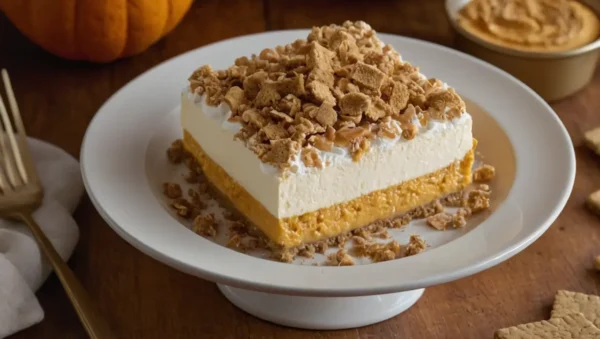 parfaits de tarta de queso y calabaza sin hornear