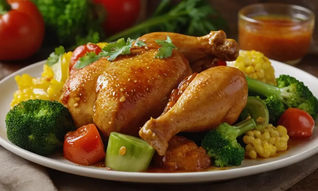 pollo agridulce saludable