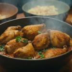 Pollo con mani al estilo tailandes: Receta irresistible