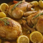 pollo griego en sartén